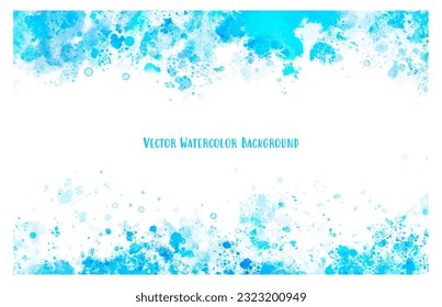 fondo de salpicadura de color de agua vectorial (azul)