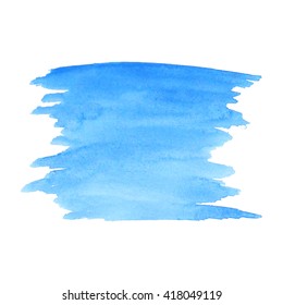Vector watercolor splash isolated on white