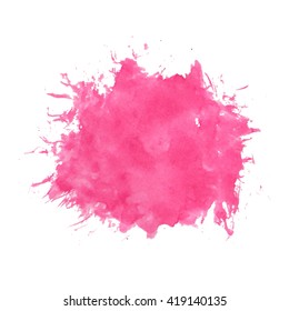 Vector watercolor splash isolated on white 