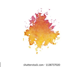 Vector watercolor splash texture background isolated. Hand-drawn blob, spot. Watercolor effects. Springwater color seasonal abstract background.