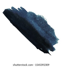 Vector watercolor splash texture background isolated. Hand-drawn blob, spot. Watercolor effects. Blue winter seasonal colors abstract background.