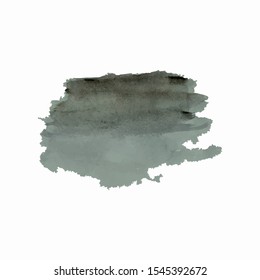 Vector watercolor splash texture background isolated. Hand-drawn blob, spot. Watercolor effects. Blue winter seasonal colors abstract background.