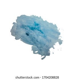 Vector watercolor splash texture background isolated for wedding, greetings cards, flyer or banner. Hand-drawn blob, spot. Watercolor effects space for text. 