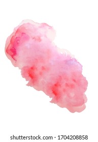 Fondo de textura de salpicadura de color vectorial aislado para bodas, tarjetas de felicitación, volante o banner. Blob hecho a mano, punto. Espacio de efectos de color de agua para texto. 