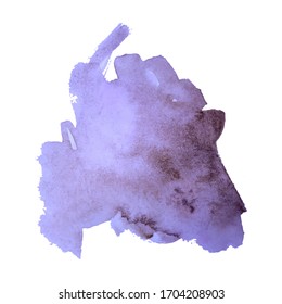 Vector watercolor splash texture background isolated for wedding, greetings cards, flyer or banner. Hand-drawn blob, spot. Watercolor effects space for text. 