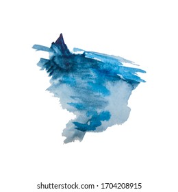 Vector watercolor splash texture background isolated for wedding, greetings cards, flyer or banner. Hand-drawn blob, spot. Watercolor effects space for text. 