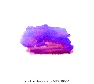 Vector watercolor splash texture background isolated. Hand-drawn blob, spot. Watercolor effects. Springwater color seasonal abstract background.