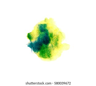 Vector watercolor splash texture background isolated. Hand-drawn blob, spot. Watercolor effects. Springwater color seasonal abstract background.