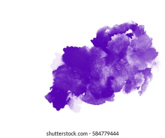 Vector watercolor splash texture background isolated. Hand-drawn blob, spot. Watercolor effects. Springwater color seasonal abstract background.