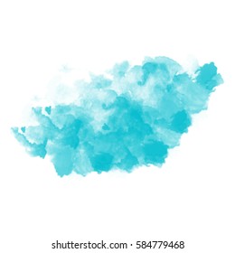 Vector watercolor splash texture background isolated. Hand-drawn blob, spot. Watercolor effects. Springwater color seasonal abstract background.