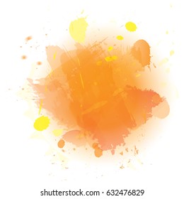 Vector watercolor splash texture background.