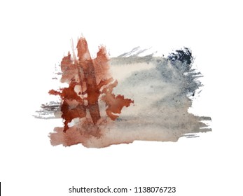 Vector watercolor splash texture grunge background isolated. Han