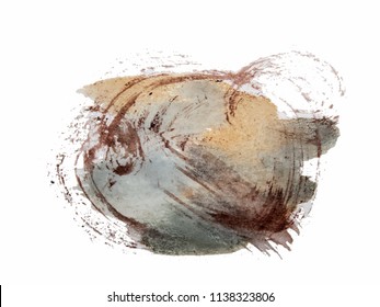 Vector watercolor splash texture grunge background isolated. Hand-drawn blob, spot. Watercolor effects. Blue winter seasonal colors abstract background.