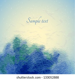 Vector watercolor splatter background texture