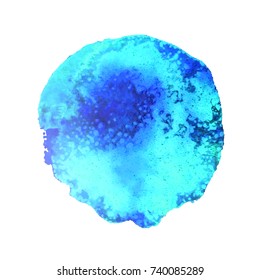 Vector watercolor spot backgraund, abstract texture hand drawn illustration