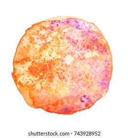 Vector watercolor spot background, abstract texture hand drawn illustration