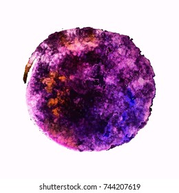 Vector watercolor spot background, abstract texture hand drawn illustration