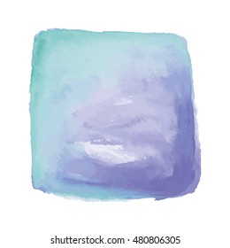 Vector watercolor square
