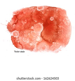 Vector watercolor stain.