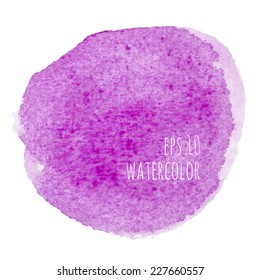 Vector watercolor stain. 