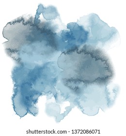 Vector watercolor stain abstract background