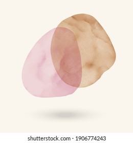 Vector watercolor stain illustration. Abstract design elements watercolor.
