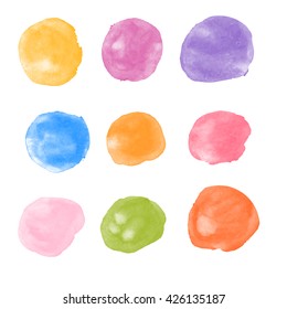 Vector watercolor stains