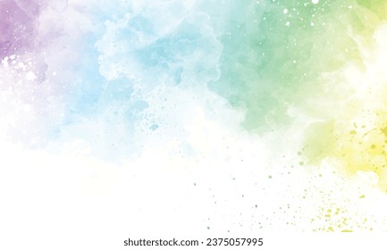 Vector watercolor stains abstract background.