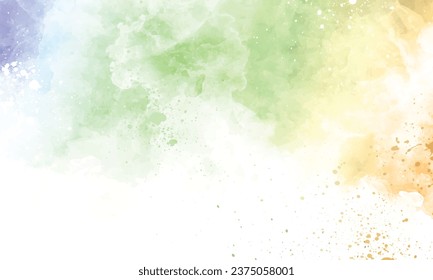 Vector watercolor stains abstract background.