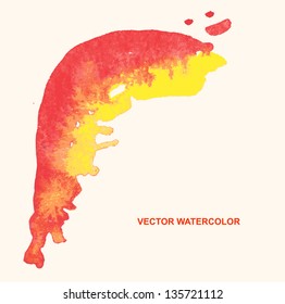 vector watercolor stains, background, design element, pattern.