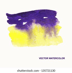 vector watercolor stains, background, design element, pattern.