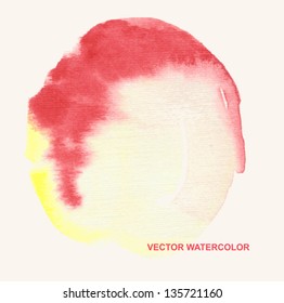 vector watercolor stains, background, design element, pattern.