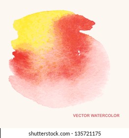 vector watercolor stains, background, design element, pattern.