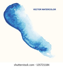vector watercolor stains, background, design element, pattern.