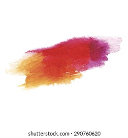 Vector watercolor stains decorative wash drop. Abstract hand drawn watercolor background, for backgrounds or textures