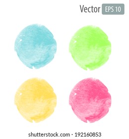 Vector watercolor stains with space for text