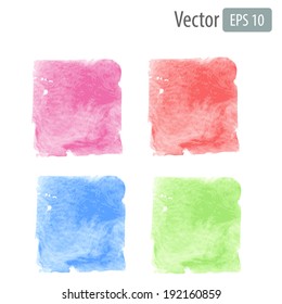 Vector watercolor stains with space for text