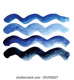 vector watercolor strokes