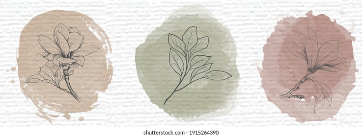 vector watercolor style,texture for Valentine day or wedding card.