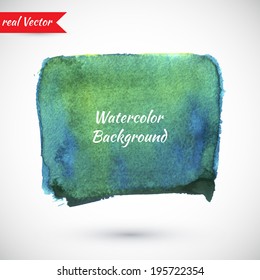 Vector watercolor texture for backgrounds. Realistic Vector