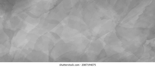 Vector watercolor texture for cards. Grey watercolour banner. Hand drawn marble. Stucco. Cement. Smoke. Grey clouds. Sky. Stone vector template for design.	