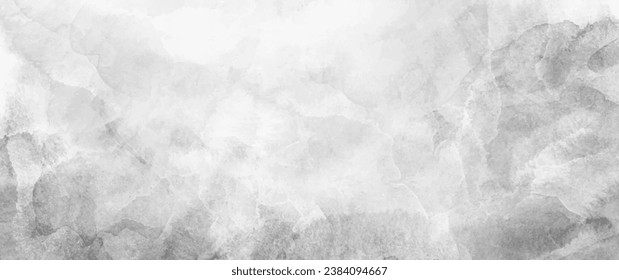 Vector watercolor texture for cards. Grey brushstrokes and splashes. Hand drawn marble. Stucco. Cement. Smoke. Grey clouds. Stone vector template for design.