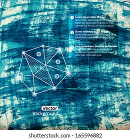 Vector watercolor texture. Grunge paper template. Wet paper. Banner. Label. Blobs, stain, paints blot. Backdrop for scrapbook elements with space for text. Banner. 