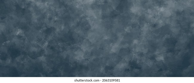 Textura de acuarela vectorial. Ilustración vectorial abstracta dibujada a mano azul y gris para el fondo, la cubierta, la decoración interior y otros usuarios. Superficie de grunge vintage. Plantilla de diseño. Vacío en blanco.	
