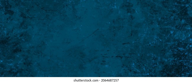 Textura de acuarela vectorial. Ilustración vectorial abstracta de color azul oscuro dibujada a mano para el fondo, la cubierta, la decoración interior y otros usuarios. Superficie de grunge vintage. Plantilla de diseño. Vacío en blanco.	
