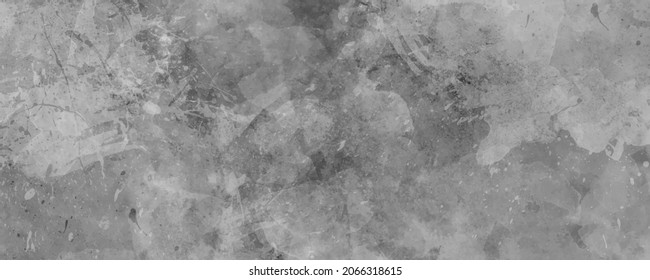 Vector watercolor texture. Hand drawn grey abstract vector illustration for background, cover, interior decor and other users. Vintage grunge surface. Monochrome brush strokes. Empty blank.