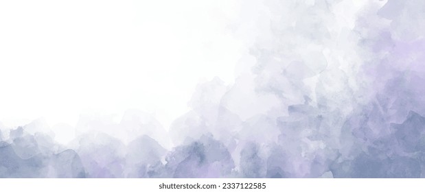 Textura de acuarela vectorial. Ilustración vectorial abstracta dibujada a mano azul y violeta para el fondo, cubierta, decoración interior y otros usuarios. Superficie de grunge vintage. Plantilla de diseño. Vacío en blanco. 