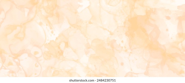 Textura de acuarela de Vector. Ilustración vectorial abstracta beige dibujada a mano para el fondo. Plantilla para el diseño. Antiguas grunge superficie. Vacío en blanco.