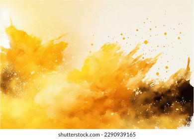 Vector watercolor texture with white clouds and sky for cards. Hand drawn vector texture. Heaven. Summer watercolour banner. Template for design.