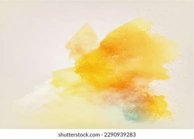 Vector watercolor texture with white clouds and sky for cards. Hand drawn vector texture. Heaven. Summer watercolour banner. Template for design.